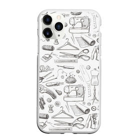 Чехол для iPhone 11 Pro матовый с принтом для швеи в Екатеринбурге, Силикон |  | handmade | иголка | инструменты для шитья | хэндмэйд | швея | шить