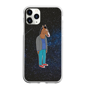 Чехол для iPhone 11 Pro матовый с принтом galaxy BoJack в Екатеринбурге, Силикон |  | horseman | абстракция | аниме | артхаус | боджек | галактика | звёзды | конь боджек | космос | эстетика