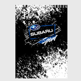 Скетчбук с принтом SUBARU SPORT в Екатеринбурге, 100% бумага
 | 48 листов, плотность листов — 100 г/м2, плотность картонной обложки — 250 г/м2. Листы скреплены сверху удобной пружинной спиралью | auto | autosport | avto | car | race | road | sport | street racing | subaru | авто | автоспорт | гонки | дорога | марка | машина | спорт | субару | тачка | трасса