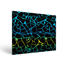 Холст прямоугольный с принтом НЕОНОВЫЙ ГРАДИЕНТ в Екатеринбурге, 100% ПВХ |  | Тематика изображения на принте: геометрия | градиент | лед | молнии | неон | пестрый | полосы | разлом | синий | спортивный | стекло | текстура