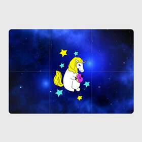 Магнитный плакат 3Х2 с принтом Звездный Единорог в Екатеринбурге, Полимерный материал с магнитным слоем | 6 деталей размером 9*9 см | angel | stars | unicorn | wings | ангел | блестящие | вселенная | галактика | детские | донат | еда | единорог | единорожки | звезды | копыта | космический | лошадка | лошадь | луна | малыш | неоновые | пегас | пони