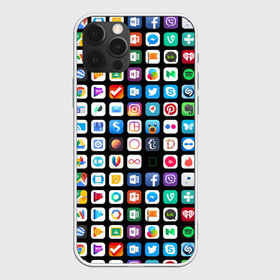 Чехол для iPhone 12 Pro Max с принтом Iphone and Apps Icons в Екатеринбурге, Силикон |  | Тематика изображения на принте: android | apk | apps | icon | iphone | iphone and apps icons | social | айфон | андроид | значок | приложение