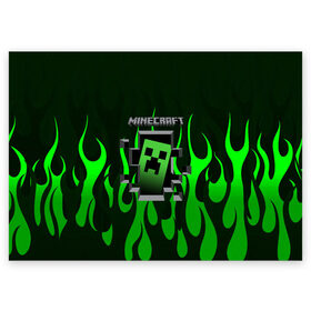 Поздравительная открытка с принтом Minecraft в Екатеринбурге, 100% бумага | плотность бумаги 280 г/м2, матовая, на обратной стороне линовка и место для марки
 | craft | creeper | dungeon | dungeons | earth | game | logo | mine | minecraft | mobile | online | дунгеонс | земля | зомби | игра | крипер | лого | майкрафт | майнкрафт | мобайл | онлайн | подземелье | подземелья