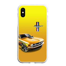 Чехол для iPhone XS Max матовый с принтом Mustang в Екатеринбурге, Силикон | Область печати: задняя сторона чехла, без боковых панелей | car | hoofs | horse | mane | motorsport | mustang | power | prestige | tail | usa | автомобиль | автоспорт | грива | конь | копыта | лошадь | мощь | мустанг | престиж | сша | хвост