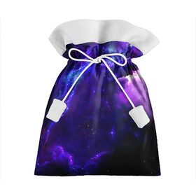 Подарочный 3D мешок с принтом Космическое небо в Екатеринбурге, 100% полиэстер | Размер: 29*39 см | Тематика изображения на принте: арт | звёзды | иний | космос | облако | розовый | сияние | тёмный | туманность | фиолоетовый | черный | яркие цвета