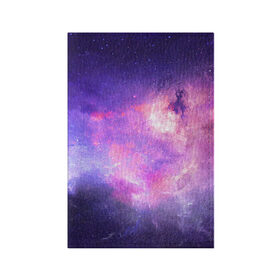 Обложка для паспорта матовая кожа с принтом Космические дали в Екатеринбурге, натуральная матовая кожа | размер 19,3 х 13,7 см; прозрачные пластиковые крепления | арт | звёзды | космос | красный | облако | розовый | синий | сияние | темный | туманность | фиолетовый | чёрный | яркие цвета