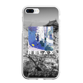 Чехол для iPhone 7Plus/8 Plus матовый с принтом Relax в Екатеринбурге, Силикон | Область печати: задняя сторона чехла, без боковых панелей | Тематика изображения на принте: аниме | миядзаки | потерялся | сакура | цитаты | япония