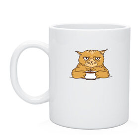 Кружка с принтом Grumpy Cat Coffee в Екатеринбурге, керамика | объем — 330 мл, диаметр — 80 мм. Принт наносится на бока кружки, можно сделать два разных изображения | cat | coffee | grumpy | hot | kitten | kitty | pussycat | ароматный | горячий | грампи | злой | киса | кот | котик | котэ | кофе | кофеек | кошка | кружка | милый | не выспался | недовольный | прикол | сердитый | сонный | чашка