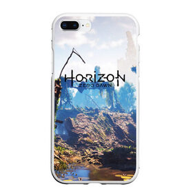 Чехол для iPhone 7Plus/8 Plus матовый с принтом Horizon Zero Dawn в Екатеринбурге, Силикон | Область печати: задняя сторона чехла, без боковых панелей | aloy | antasy girl | art | artwork | digital art | fantasy | horizon | horizon: zero dawn | landscape | tallneck | warrior fantasy | weapon | zero dawn