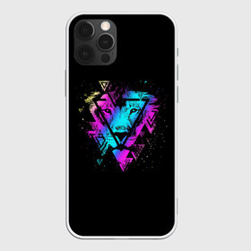 Чехол для iPhone 12 Pro Max с принтом Lion Neon в Екатеринбурге, Силикон |  | lion | lion art | neon | rgb | звездный лев | лев | лев арт | неон | неоновый