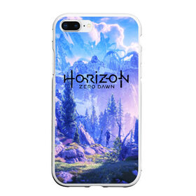 Чехол для iPhone 7Plus/8 Plus матовый с принтом Horizon Zero Dawn в Екатеринбурге, Силикон | Область печати: задняя сторона чехла, без боковых панелей | aloy | antasy girl | art | artwork | digital art | fantasy | horizon | horizon: zero dawn | landscape | tallneck | warrior fantasy | weapon | zero dawn