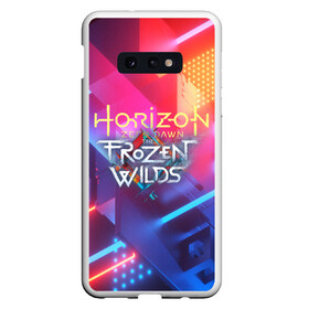 Чехол для Samsung S10E с принтом HORIZON ZERO DAWN(S) в Екатеринбурге, Силикон | Область печати: задняя сторона чехла, без боковых панелей | Тематика изображения на принте: aloy | antasy girl | art | artwork | digital art | fantasy | horizon | horizon: zero dawn | landscape | tallneck | warrior fantasy | weapon | zero dawn