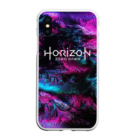 Чехол для iPhone XS Max матовый с принтом HORIZON ZERO DAWN (S) в Екатеринбурге, Силикон | Область печати: задняя сторона чехла, без боковых панелей | Тематика изображения на принте: aloy | antasy girl | art | artwork | digital art | fantasy | horizon | horizon: zero dawn | landscape | tallneck | warrior fantasy | weapon | zero dawn