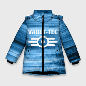Зимняя куртка для девочек 3D с принтом VAULT-TEC в Екатеринбурге, ткань верха — 100% полиэстер; подклад — 100% полиэстер, утеплитель — 100% полиэстер. | длина ниже бедра, удлиненная спинка, воротник стойка и отстегивающийся капюшон. Есть боковые карманы с листочкой на кнопках, утяжки по низу изделия и внутренний карман на молнии. 

Предусмотрены светоотражающий принт на спинке, радужный светоотражающий элемент на пуллере молнии и на резинке для утяжки. | bethesda | bethesda game studios | fallout | fallout 4 | game | vault   tec | vault boy | игры | постапокалипсис | убежище 101