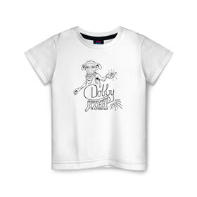 Детская футболка хлопок с принтом Dobby is a Free Elf в Екатеринбурге, 100% хлопок | круглый вырез горловины, полуприлегающий силуэт, длина до линии бедер | dobby | harry potter | vdosadir | гарри поттер | джоан роулинг | добби