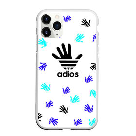 Чехол для iPhone 11 Pro матовый с принтом Adios в Екатеринбурге, Силикон |  | Тематика изображения на принте: adidas | adios | адидас | антибренд | бренд | гуси | гуччи | мем | отпечаток | потерялся | прикол | рука | след