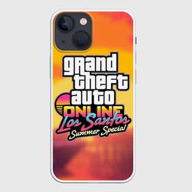 Чехол для iPhone 13 mini с принтом GTA Online: Los Santos в Екатеринбурге,  |  | auto | game | grand | gta | gta5 | los santos | rockstar | theft | гта | гта5 | игра | лос сантос | майкл | онлайн | рокстар | тревор | франклин