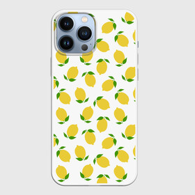 Чехол для iPhone 13 Pro Max с принтом ЛИМОННАЯ в Екатеринбурге,  |  | food | lemon | pattern | еда | желтая | лемоны | лимоны | паттерн