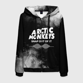 Мужская толстовка 3D на молнии с принтом Arctic Monkeys в Екатеринбурге, 100% полиэстер | длина до линии бедра, манжеты и пояс оформлены мягкой тканевой резинкой, двухслойный капюшон со шнурком для регулировки, спереди молния, по бокам два кармана | Тематика изображения на принте: arctic | monkeys | rock | алекс тёрнер | арктик | группа | группы | джейми кук | инди | манкиз | музыка | мэтт хелдерс | ник омэлли | постпанк | рок