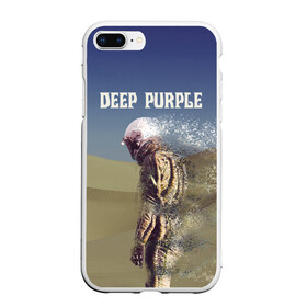 Чехол для iPhone 7Plus/8 Plus матовый с принтом Deep Purple Whoosh в Екатеринбурге, Силикон | Область печати: задняя сторона чехла, без боковых панелей | Тематика изображения на принте: 2020 | cover | deep | desert | hard | logo | metal | moon | music | new album | purple | rock | whoosh | дип | космонавт | легендарная | легендарный | лого | луна | метал | музыка | новый альбом | обложка | пепл | перпл | пустыня | рок | т