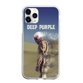 Чехол для iPhone 11 Pro Max матовый с принтом Deep Purple Whoosh в Екатеринбурге, Силикон |  | Тематика изображения на принте: 2020 | cover | deep | desert | hard | logo | metal | moon | music | new album | purple | rock | whoosh | дип | космонавт | легендарная | легендарный | лого | луна | метал | музыка | новый альбом | обложка | пепл | перпл | пустыня | рок | т