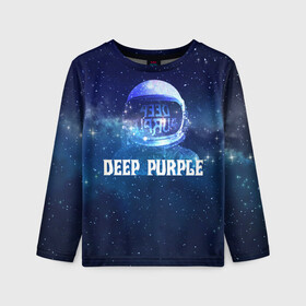 Детский лонгслив 3D с принтом Deep Purple Whoosh! в Екатеринбурге, 100% полиэстер | длинные рукава, круглый вырез горловины, полуприлегающий силуэт
 | 2020 | cover | deep | galaxy | hard | logo | metal | music | new album | purple | rock | space | whoosh | дип | звезды | космонавт | космос | легендарная | легендарный | лого | метал | музыка | новый альбом | обложка | пепл | перпл | рок |