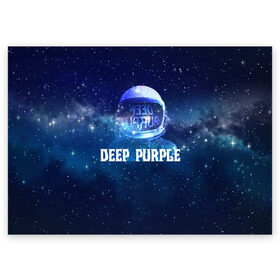 Поздравительная открытка с принтом Deep Purple Whoosh! в Екатеринбурге, 100% бумага | плотность бумаги 280 г/м2, матовая, на обратной стороне линовка и место для марки
 | Тематика изображения на принте: 2020 | cover | deep | galaxy | hard | logo | metal | music | new album | purple | rock | space | whoosh | дип | звезды | космонавт | космос | легендарная | легендарный | лого | метал | музыка | новый альбом | обложка | пепл | перпл | рок |