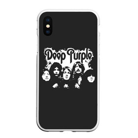 Чехол для iPhone XS Max матовый с принтом Deep Purple в Екатеринбурге, Силикон | Область печати: задняя сторона чехла, без боковых панелей | album | deep | hard | metal | purple | rock | альбом | британия | группа | метал | рок | хард | хеви