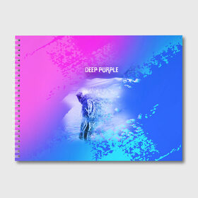 Альбом для рисования с принтом Deep Purple в Екатеринбурге, 100% бумага
 | матовая бумага, плотность 200 мг. | Тематика изображения на принте: 21 | deep purple | альбом | боб эзрин | рок группа
