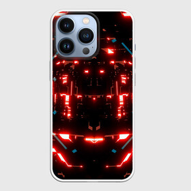 Чехол для iPhone 13 Pro с принтом Neon Lights в Екатеринбурге,  |  | blue | cyberpunk2077 | girl | neon | неон | неоновая