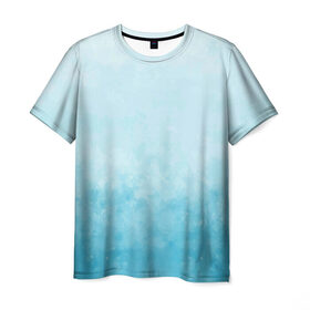 Мужская футболка 3D с принтом Небо в Екатеринбурге, 100% полиэфир | прямой крой, круглый вырез горловины, длина до линии бедер | голубизна | небесный цвет | облака | потерялся | тучи