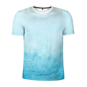 Мужская футболка 3D спортивная с принтом Небо в Екатеринбурге, 100% полиэстер с улучшенными характеристиками | приталенный силуэт, круглая горловина, широкие плечи, сужается к линии бедра | Тематика изображения на принте: голубизна | небесный цвет | облака | потерялся | тучи