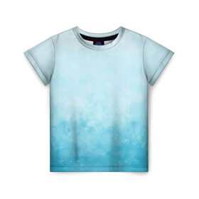 Детская футболка 3D с принтом Небо в Екатеринбурге, 100% гипоаллергенный полиэфир | прямой крой, круглый вырез горловины, длина до линии бедер, чуть спущенное плечо, ткань немного тянется | голубизна | небесный цвет | облака | потерялся | тучи