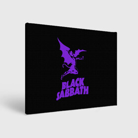 Холст прямоугольный с принтом Black Sabbath в Екатеринбурге, 100% ПВХ |  | black sabbath | hard rock | heavy metal | блэк сабат | группы | метал | музыка | оззи осборн | рок | хард рок | хэви метал
