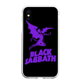 Чехол для iPhone XS Max матовый с принтом Black Sabbath в Екатеринбурге, Силикон | Область печати: задняя сторона чехла, без боковых панелей | black sabbath | hard rock | heavy metal | блэк сабат | группы | метал | музыка | оззи осборн | рок | хард рок | хэви метал