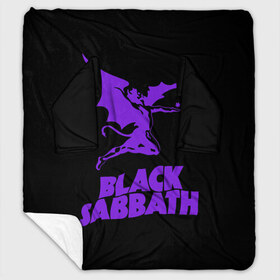 Плед с рукавами с принтом Black Sabbath в Екатеринбурге, 100% полиэстер | Закругленные углы, все края обработаны. Ткань не мнется и не растягивается. Размер 170*145 | black sabbath | hard rock | heavy metal | блэк сабат | группы | метал | музыка | оззи осборн | рок | хард рок | хэви метал