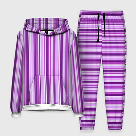 Мужской костюм 3D (с толстовкой) с принтом Фиолетово чёрные полосы в Екатеринбурге,  |  | Тематика изображения на принте: вертикальные полосы | вертикальный рисунок | линии | полосы | розовый | светлый | темный | фиолетовый | черный