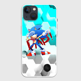 Чехол для iPhone 13 с принтом SONIC DAB в Екатеринбурге,  |  | hedgehog | metal sonic | silver | silver the hedgehog | sonic | sonic boom | sonic the hedgehog | ёж сонник | игры | соник | фильмы