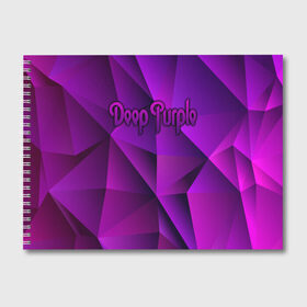 Альбом для рисования с принтом Deep Purple в Екатеринбурге, 100% бумага
 | матовая бумага, плотность 200 мг. | Тематика изображения на принте: deep purple | whoosh | дэвид ковердейл | иэн гиллан | метал | ричи блэкмор | роджер гловер | рок | свист | хард | хэви