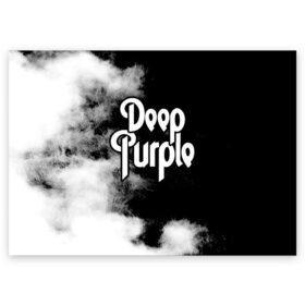 Поздравительная открытка с принтом Deep Purple в Екатеринбурге, 100% бумага | плотность бумаги 280 г/м2, матовая, на обратной стороне линовка и место для марки
 | deep purple | альбом | гловер | группа | дееп | деп | ди | дип | диперпл | дипперпл | иэн гиллан | иэн пэйс | лого | логотип | метал | морс | пепл | перпл | прогрессивный | психоделический | рок | символ | хард