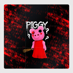 Магнитный плакат 3Х3 с принтом ROBLOX PIGGY - СВИНКА ПИГГИ в Екатеринбурге, Полимерный материал с магнитным слоем | 9 деталей размером 9*9 см | Тематика изображения на принте: pig | piggy | roblox | игра | компьютерная игра | логотип | онлайн | онлайн игра | пигги | поросенок | роблакс | роблокс | свинка | свинья