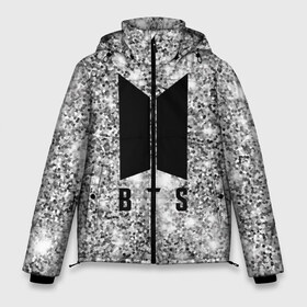 Мужская зимняя куртка 3D с принтом Сверкающие BTS в Екатеринбурге, верх — 100% полиэстер; подкладка — 100% полиэстер; утеплитель — 100% полиэстер | длина ниже бедра, свободный силуэт Оверсайз. Есть воротник-стойка, отстегивающийся капюшон и ветрозащитная планка. 

Боковые карманы с листочкой на кнопках и внутренний карман на молнии. | boys | bts | music | pop | rm | stars | алмазы | бабочка | блестки | бойбенд | бриллианты | бтс | гламур | группа | девочкам | девушкам | звезды | корея | крылья | мальчики | молодежные | музыка | музыкальные | парни