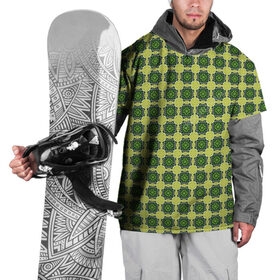 Накидка на куртку 3D с принтом Зеленые драгоценности в Екатеринбурге, 100% полиэстер |  | драгоценности | драгоценность | зеленый | золото | изумруд | изумруды | темный