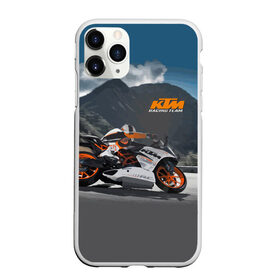 Чехол для iPhone 11 Pro Max матовый с принтом KTM Racing team в Екатеринбурге, Силикон |  | Тематика изображения на принте: clouds | ktm | motorcycle | mountains | nature | racer | racing | route | sky | team | гонщик | горы | мотоцикл | небо | облака | природа | трасса