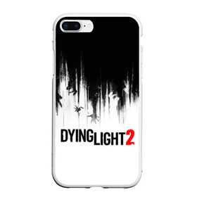 Чехол для iPhone 7Plus/8 Plus матовый с принтом Dying Light 2 в Екатеринбурге, Силикон | Область печати: задняя сторона чехла, без боковых панелей | 2 | 2021 | dying light | light | logo | techland | игра | красный | кровь | лого | логотип