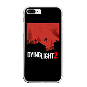 Чехол для iPhone 7Plus/8 Plus матовый с принтом Dying Light 2 в Екатеринбурге, Силикон | Область печати: задняя сторона чехла, без боковых панелей | 2 | 2021 | dying light | light | logo | techland | игра | красный | кровь | лого | логотип