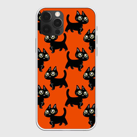 Чехол для iPhone 12 Pro Max с принтом HALLOWEEN CATS в Екатеринбурге, Силикон |  | Тематика изображения на принте: animal | cat | cute | pet | животное | кавай | киса | кот | котэ | милое | хэллоуин