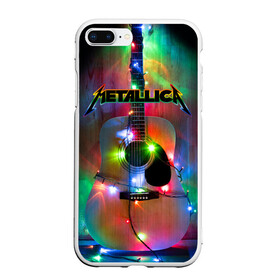 Чехол для iPhone 7Plus/8 Plus матовый с принтом Metallica в Екатеринбурге, Силикон | Область печати: задняя сторона чехла, без боковых панелей | album | black | concert | heavy | kirk | metal | metallica | music | rock | tolls | джеймс хэтфилд | кирк хэмметт | клифф бёртон | ларс ульрих | метал | металлика | трэш