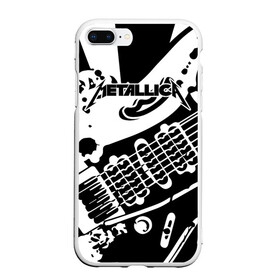 Чехол для iPhone 7Plus/8 Plus матовый с принтом Metallica в Екатеринбурге, Силикон | Область печати: задняя сторона чехла, без боковых панелей | album | black | concert | heavy | kirk | metal | metallica | music | rock | tolls | джеймс хэтфилд | кирк хэмметт | клифф бёртон | ларс ульрих | метал | металлика | трэш