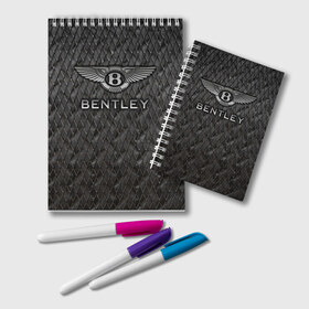 Блокнот с принтом Bentley в Екатеринбурге, 100% бумага | 48 листов, плотность листов — 60 г/м2, плотность картонной обложки — 250 г/м2. Листы скреплены удобной пружинной спиралью. Цвет линий — светло-серый
 | bentayga | bentley flying spur | cayenne | continental gt | doug demuro | бентли | внедорожник | тайкан | тест драйв | турбо